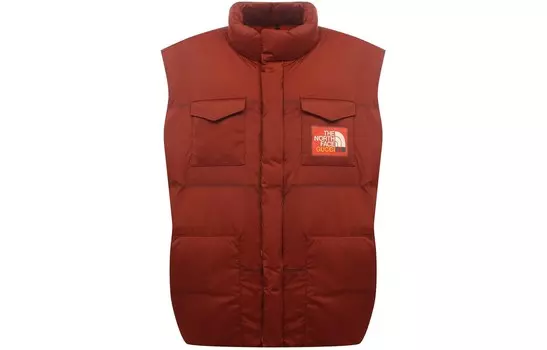 Куртка мужская North Face X Down бордового цвета Gucci
