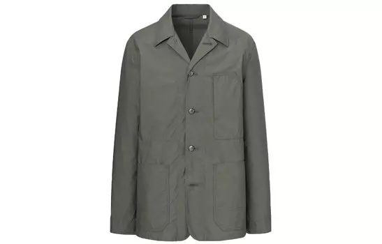 Мужская куртка-рубашка UNIQLO U, 56 оливковый