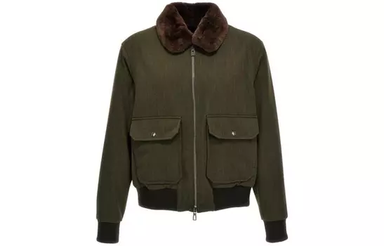 Куртка мужская оливково-зеленая Loro Piana, оливково-зеленый