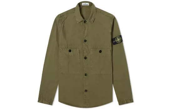 Куртка мужская оливково-зеленая Stone Island, оливково-зеленый