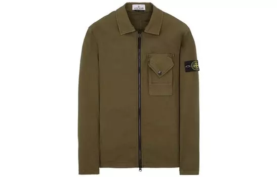 Куртка мужская оливково-зеленая Stone Island, оливково-зеленый