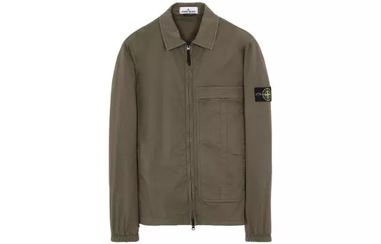 Куртка мужская оливково-зеленая Stone Island, оливково-зеленый