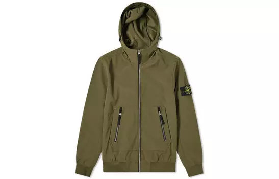 Куртка мужская оливково-зеленая Stone Island, оливково-зеленый