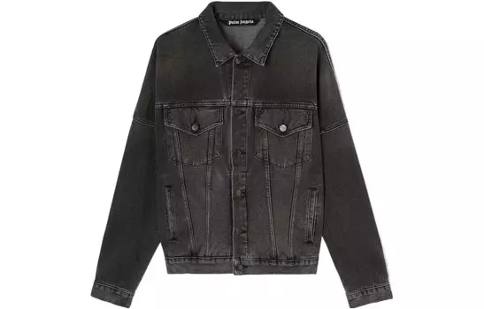 Куртка мужская Palm Angels джинсовая с карманами, черный