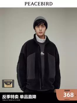 Куртка мужская Peacebird флисовая, черный