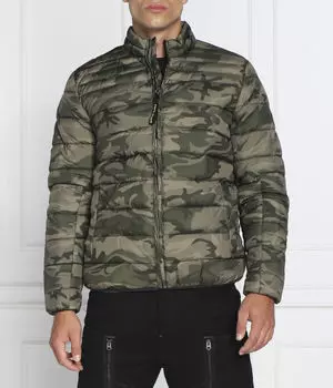 Куртка мужская Pepe Jeans London стеганая камуфляжная, зеленый