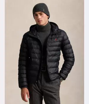Куртка мужская Polo Ralph Lauren стеганая с капюшоном, черный