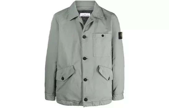 Куртка мужская пыльно-зеленая Stone Island, зеленый