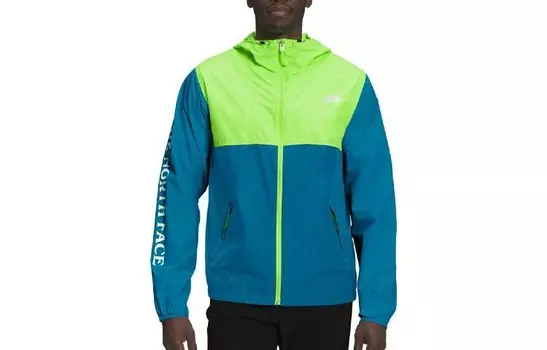 Куртка мужская Safety Green/Banff Blue The North Face, зеленый/синий