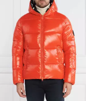 Куртка мужская Save The Duck утепленная с капюшоном, оранжевый