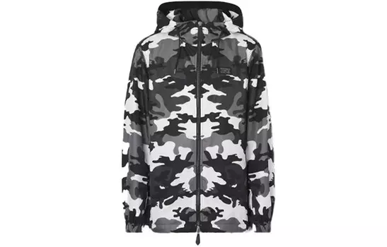Куртка мужская серая камуфляжная/синяя Burberry, серый/синий