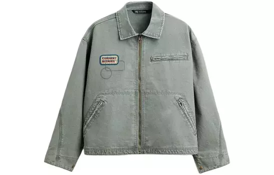 Куртка мужская серая Zara, серый
