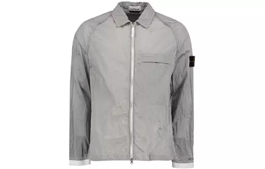Куртка мужская серебристая Stone Island, цвет Silver