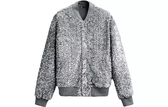 Куртка мужская серебристая Zara, цвет Silver