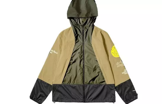 Куртка мужская серо-коричневая The North Face, коричневый