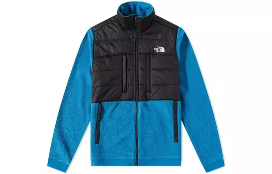 Куртка мужская синий с черными надписями The North Face