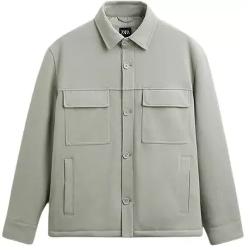 Куртка мужская средне-зеленая Zara, зеленый