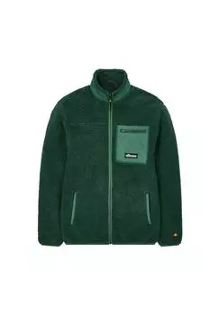 Куртка мужская - стеганая куртка ESTE FZ, тедди, воротник стойка, логотип, однотонный ellesse, зеленый