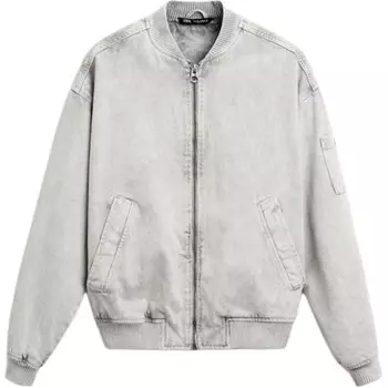 Куртка мужская светло-серая Zara, серый