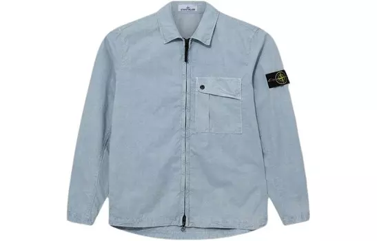 Куртка мужская светло-синяя Stone Island, светло-голубой