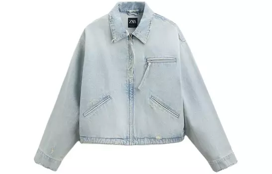 Куртка мужская светло-синяя Zara, светло-голубой