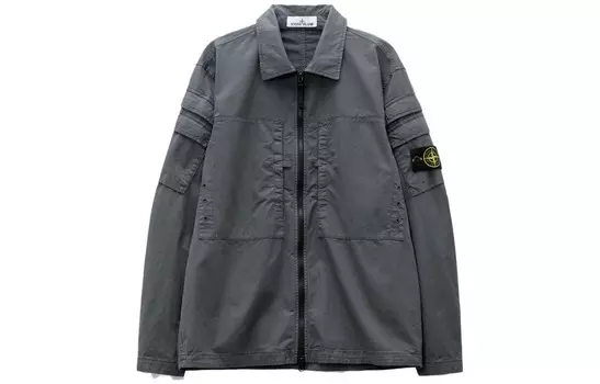 Куртка мужская свинцово-серая Stone Island, серый