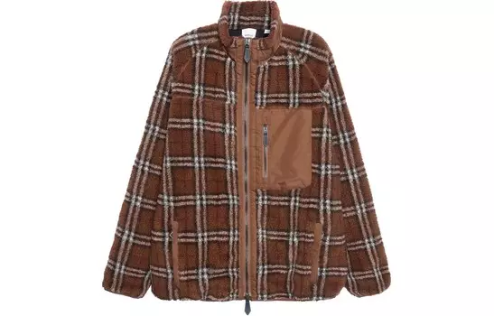 Куртка мужская темно-коричневая березка Burberry, коричневый