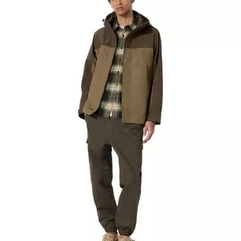 Куртка унисекс черная Uniqlo, 38 коричневый