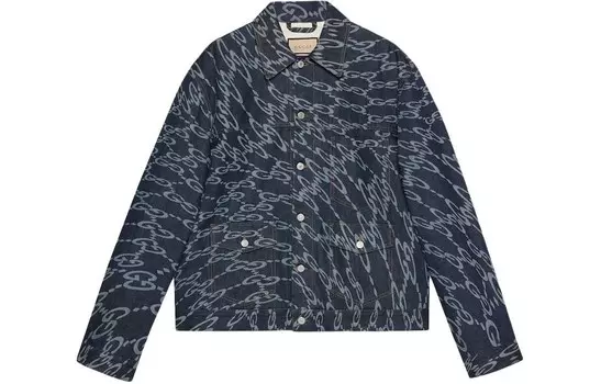 Куртка мужская темно-синяя Gucci, темно-синий