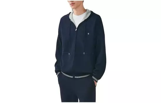 Куртка мужская темно-синяя Hermes, темно-синий