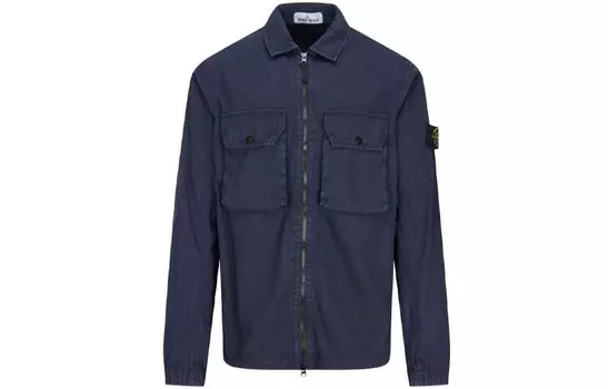 Куртка мужская темно-синяя Stone Island, темно-синий