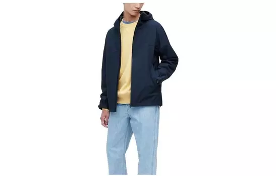Куртка мужская темно-синяя Uniqlo, темно-синий
