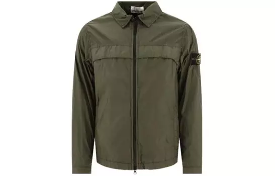 Куртка мужская темно-зеленая Stone Island, темно-зеленый
