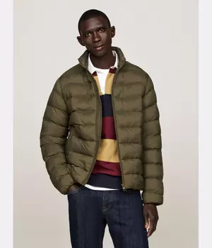 Куртка мужская Tommy Hilfiger стеганая с воротником-стойкой, зеленый