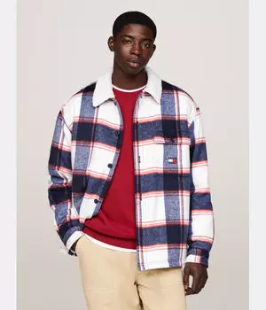 Куртка мужская Tommy Jeans в клетку, синий