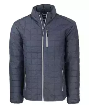 Куртка мужская утепленная с подкладкой PrimaLoft Eco, на молнии, модель Rainier Cutter & Buck, серый