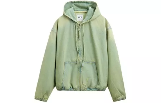 Куртка мужская зеленая Zara, зеленый