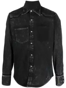 Куртка на кнопках MAISON MARGIELA, черный