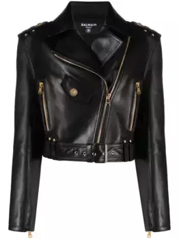 Куртка на молнии BALMAIN, черный