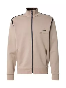 Куртка на молнии BOSS Zip-Up Hoodie Skaz Tape, хаки