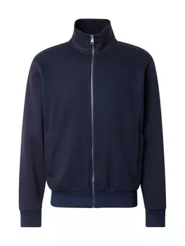 Куртка на молнии BOSS Zip-Up Hoodie, темно-синий
