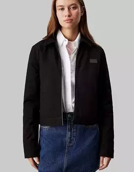 Куртка на молнии Calvin Klein Jeans Cotton в черном цвете