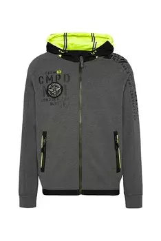Куртка на молнии CAMP DAVID Zip-Up Hoodie, темно-серый