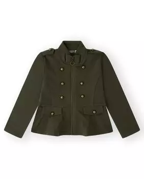 Куртка на молнии для девочки из плюшевой ткани Canada House