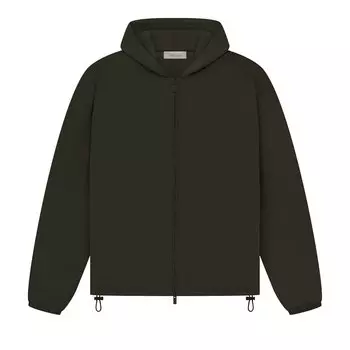 Куртка на молнии Fear of God Essentials, цвет Off Black