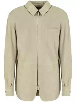 Куртка на молнии GIORGIO ARMANI, зеленый