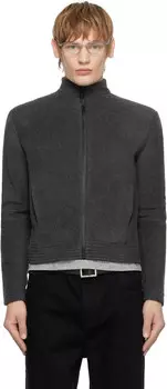 Куртка на молнии из серого флиса Fax Copy Express, серый