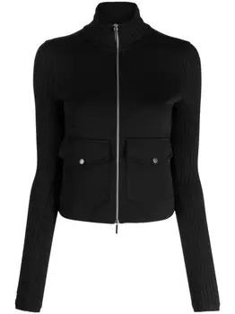 Куртка на молнии из смеси хлопка izzue, черный