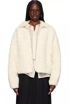 Куртка на молнии Jil Sander, цвет eggshell