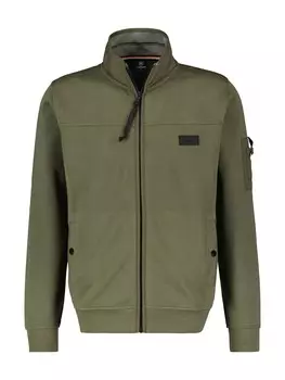 Куртка на молнии LERROS Zip-Up Hoodie, оливковый